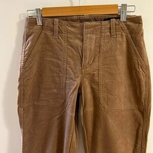 BANANA REPUBLIC Corduroy Utility Jogger Pants Brown Caramel Casual Basic